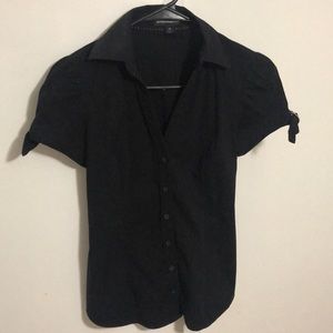 Express - Short-sleeve black blouse - Size XS